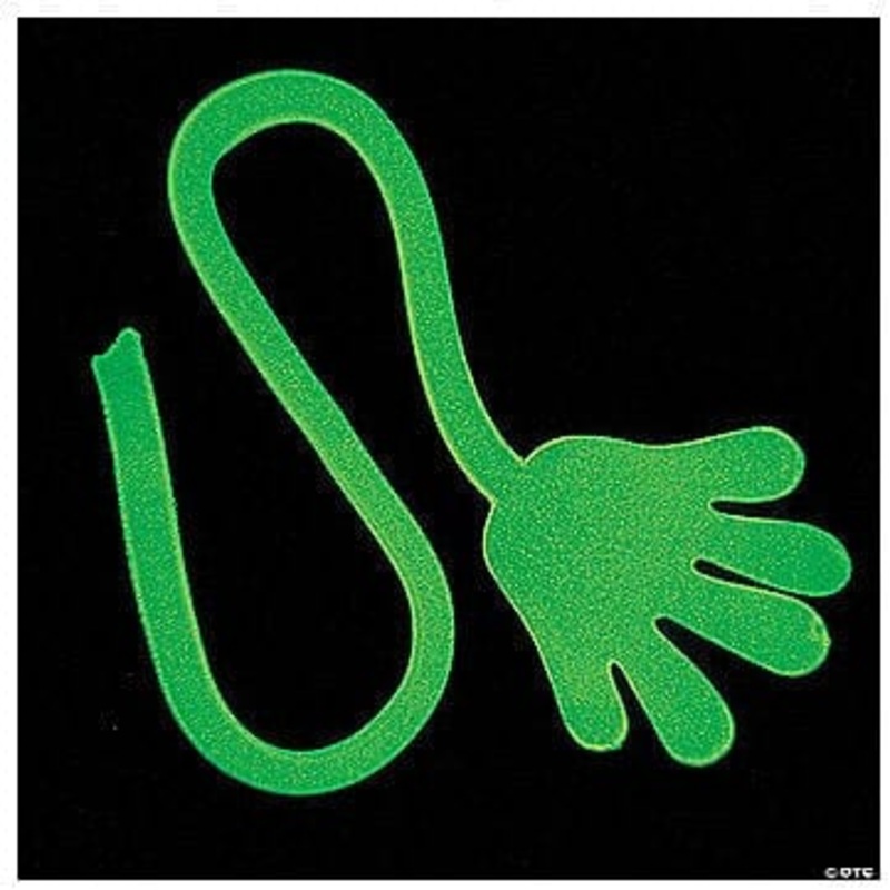 Vinyl Glow-in-the-Dark Sticky Hands
