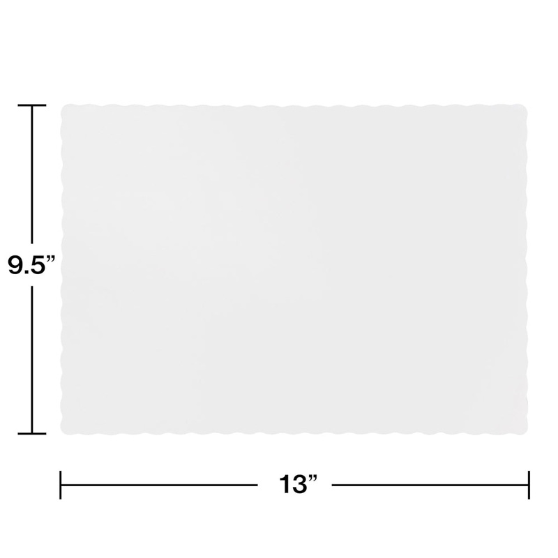 White Placemats 12/50 ct