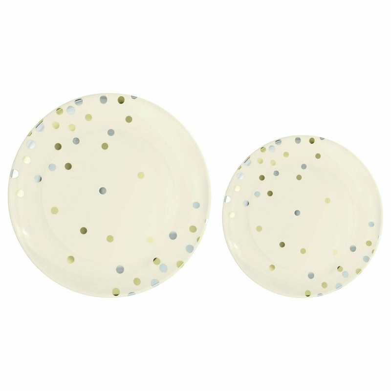 Vanilla Creme – Multipack, Hot Stamped Plastic Plates