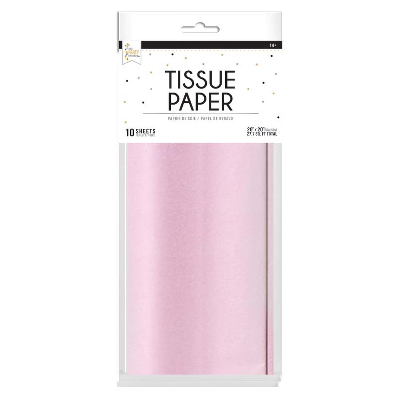 Tissue 10 Pack-20inX20in-Baby Pink