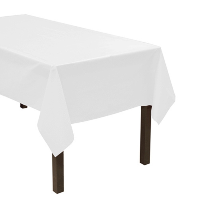 54 x 108 RECTANGULAR TABLE COVERS  WHITE