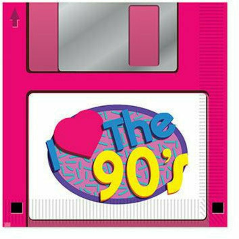 90’s Floppy Disk Luncheon Napkins