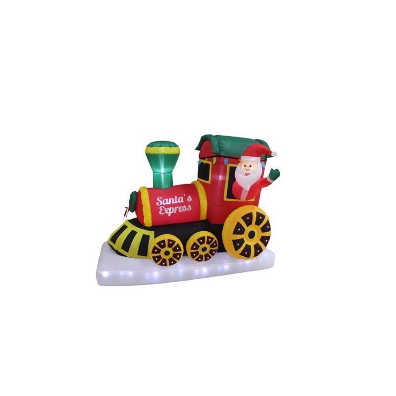 A Holiday Company LED Santa’s Express Train 11 ft. Inflatable