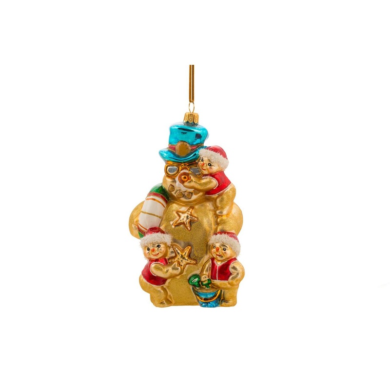 Huras Family Beach Lovin’ Snowman Ornament