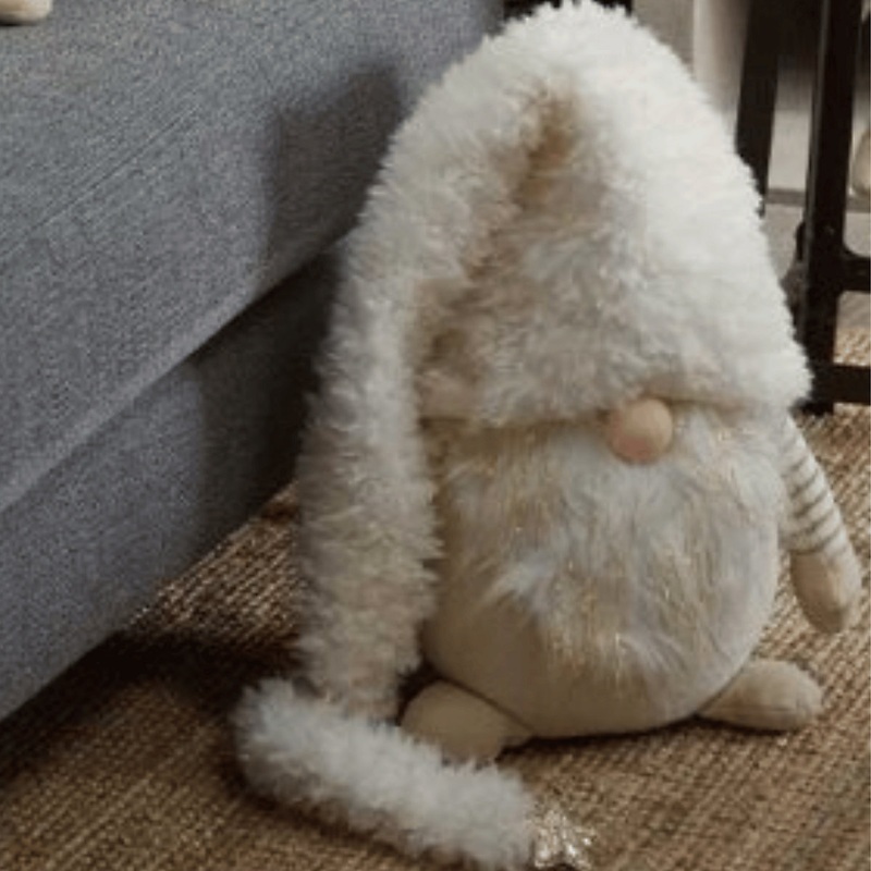 34cm Large White Super Soft Christmas Snow Gonk Decoration