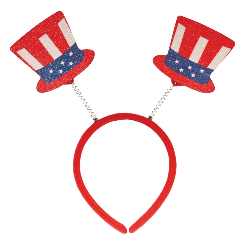 12 Pack Bulk Patriotic Top Hat Boppers