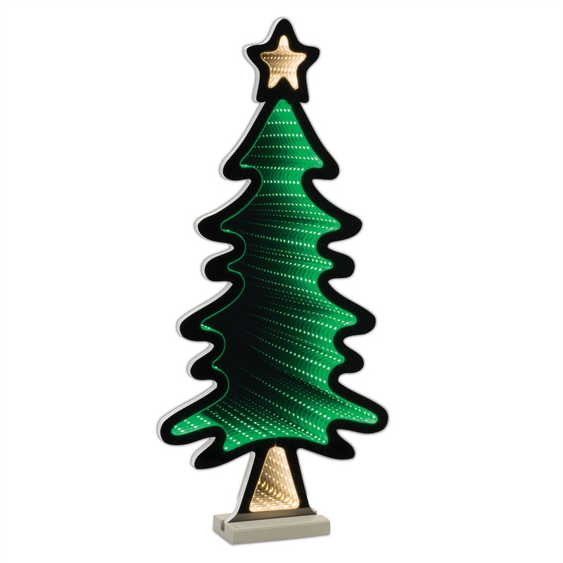 Tree with Star Infinity Light 25″H