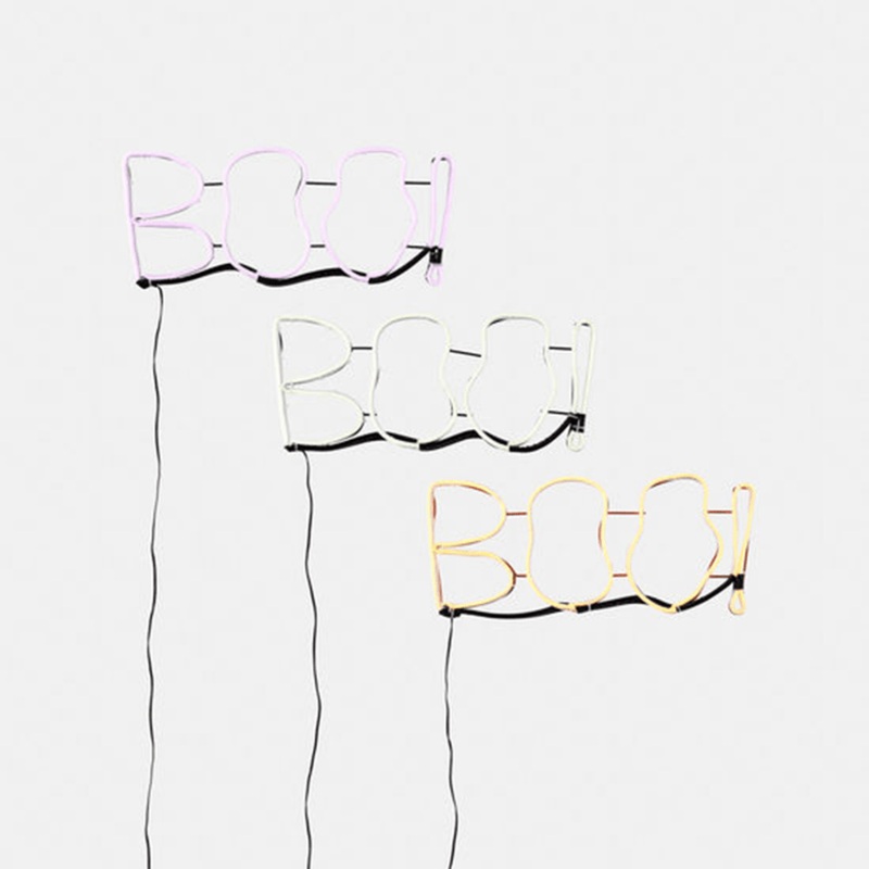 “BOO!” Neon Sign – 3 Color Options