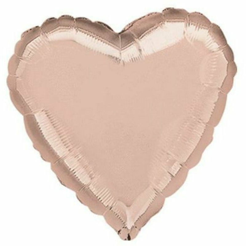 046 17″ Rose Gold Heart Foil