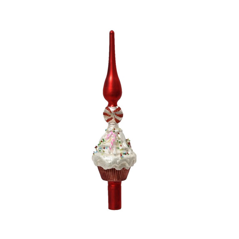 Glass Sweet Cake Finial Tree Topper