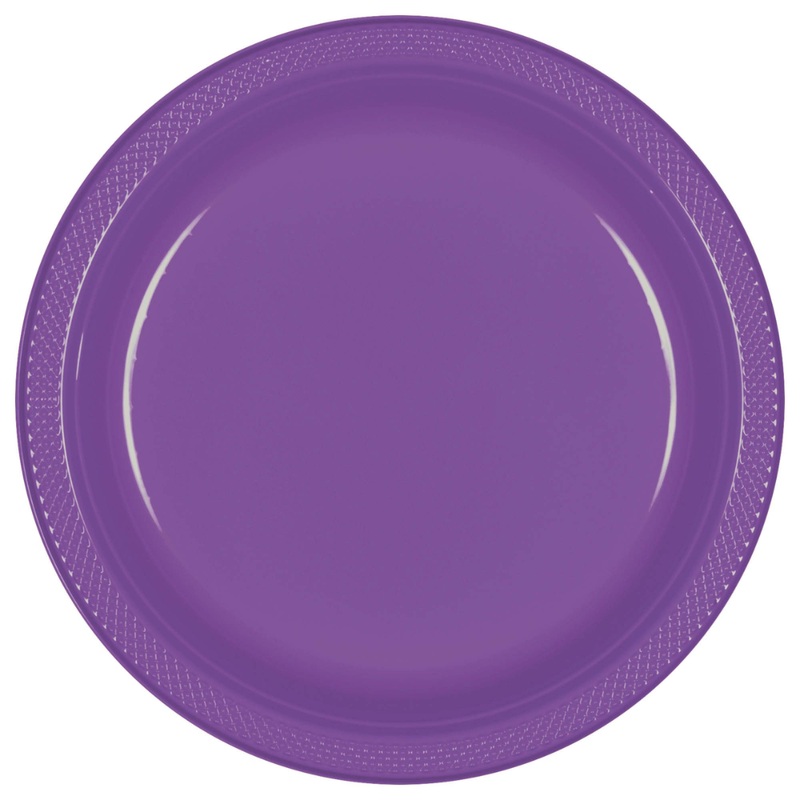 10.25″ Plastic Plate 20 Ct – Purple