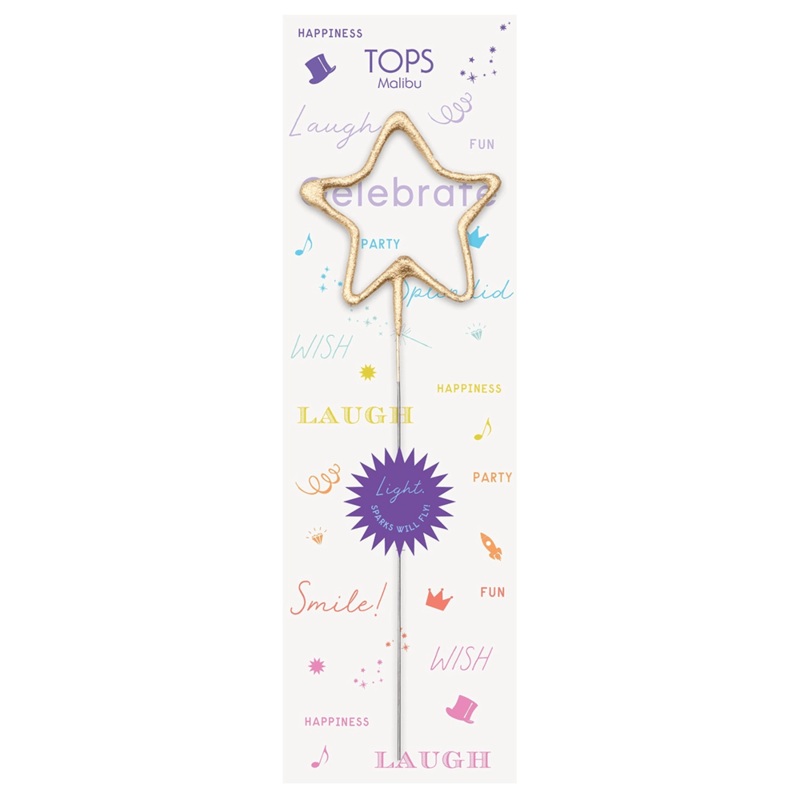 “Celebrate” Big Golden Sparkler Wand