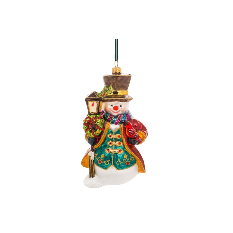 Huras Family 24K Gold Stylish Snowman Ornament