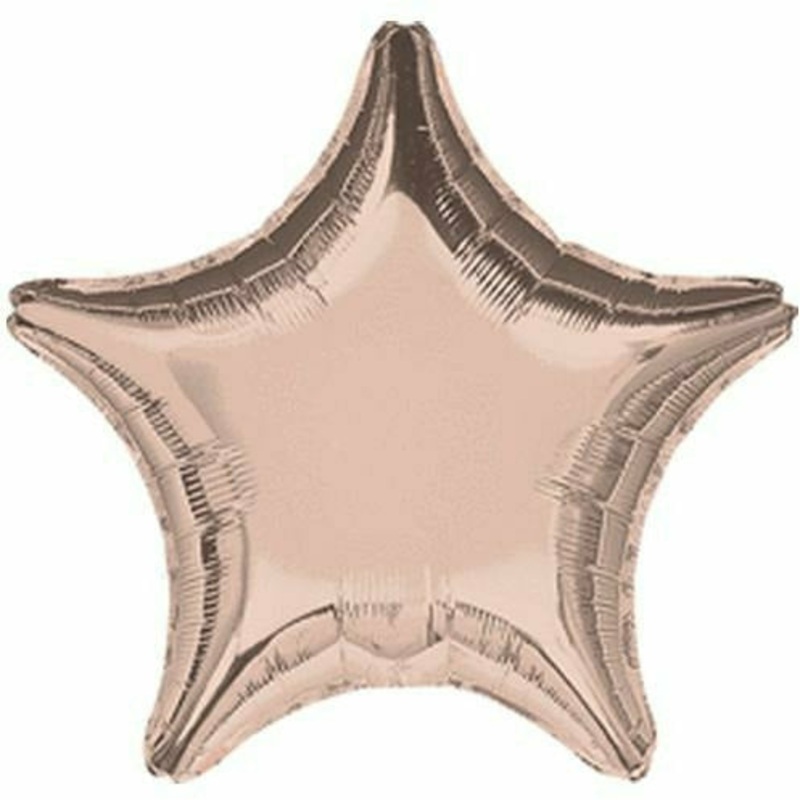 022 19″ Rose Gold Star Foil