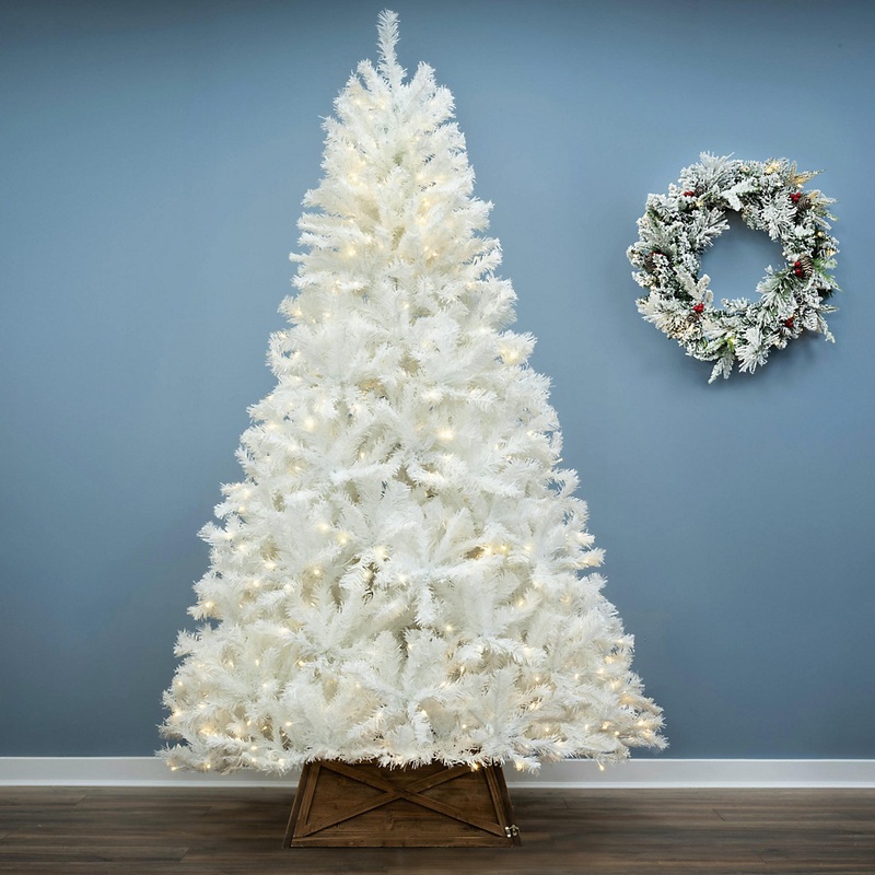 The 7ft Pre-lit Bianca Pine Tree with Warm White Lights
