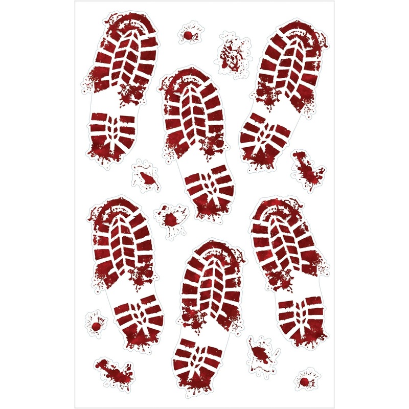 Bloody Footprints Vinyl Floor Gore