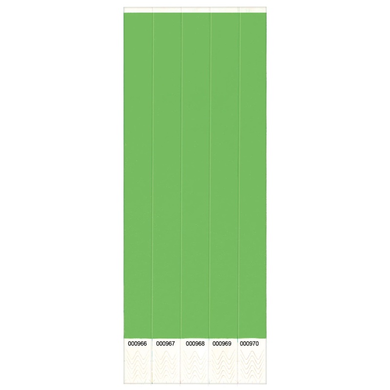 250 ct. Solid Green Wristbands