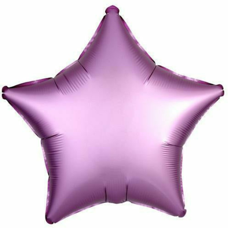 004 19″ Flamingo Pink Star Foil