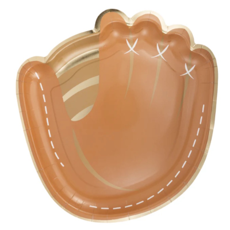 Baseball Mitt Shaped Paper Plate