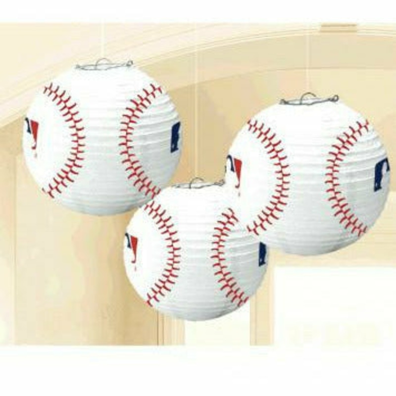 BASEBALL PAPER LANTERNS