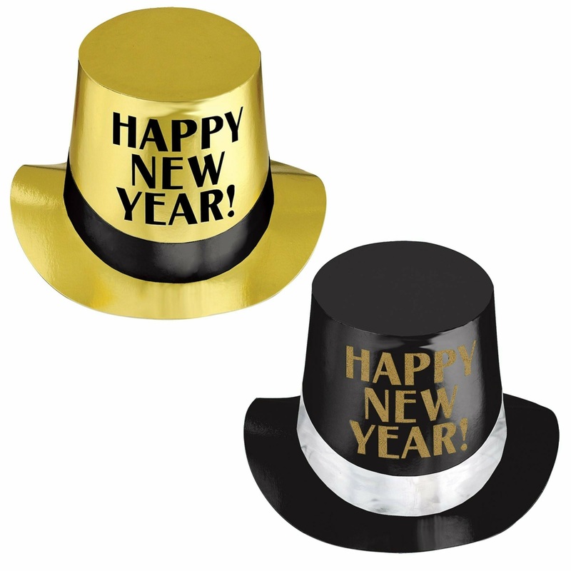 Happy New Year Top Hats, Asst.