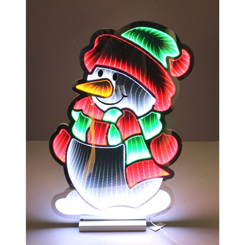 Infinity Christmas Snowman Red White Green 23.5″