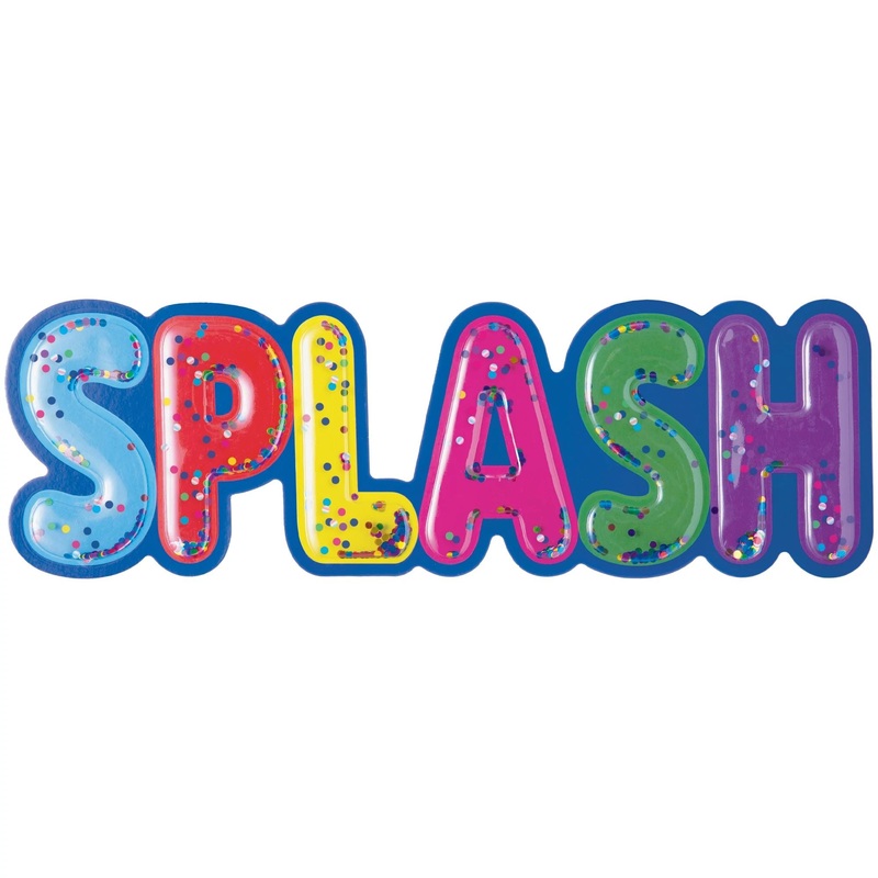 “SPLASH” Confetti Sign