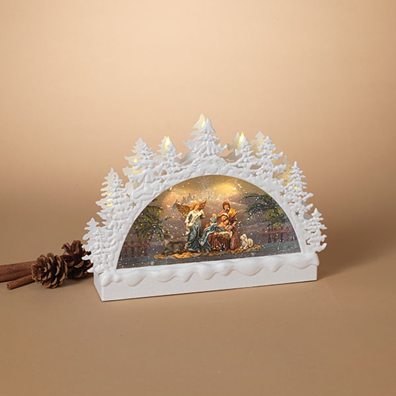 Nativity Scene Water Globe 12.75″ B/O