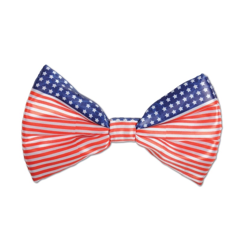 12 Pack Beistle Patriotic Bow Tie