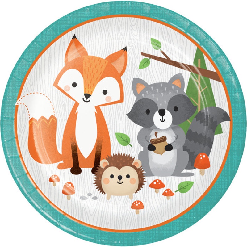 Wild One Woodland Paper Plates (8/Pkg)