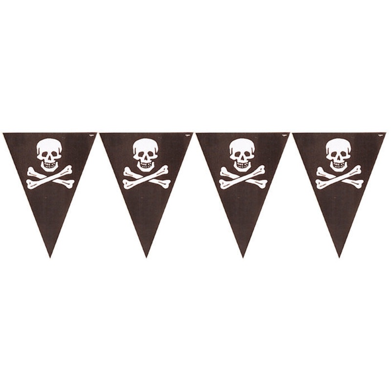 12 pc Bulk Pirate’s Map Flag Banners