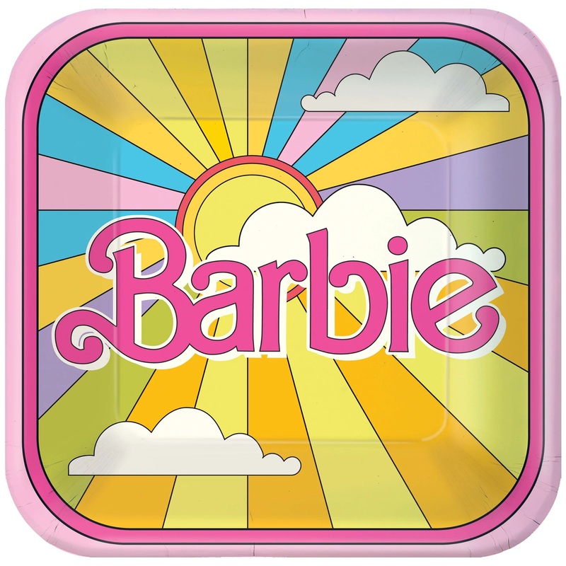Vintage Barbie 7″ Square Plates