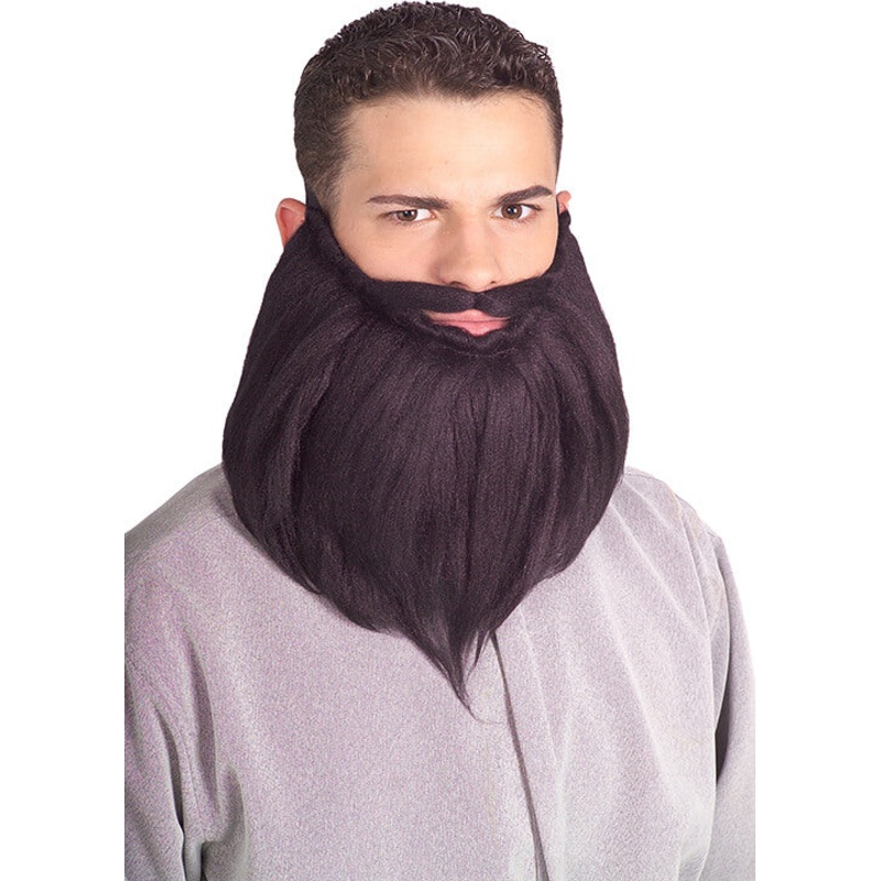 8′ Beard & Moustache Black