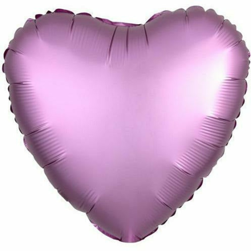 029 17″ Flamingo Pink Heart Foil