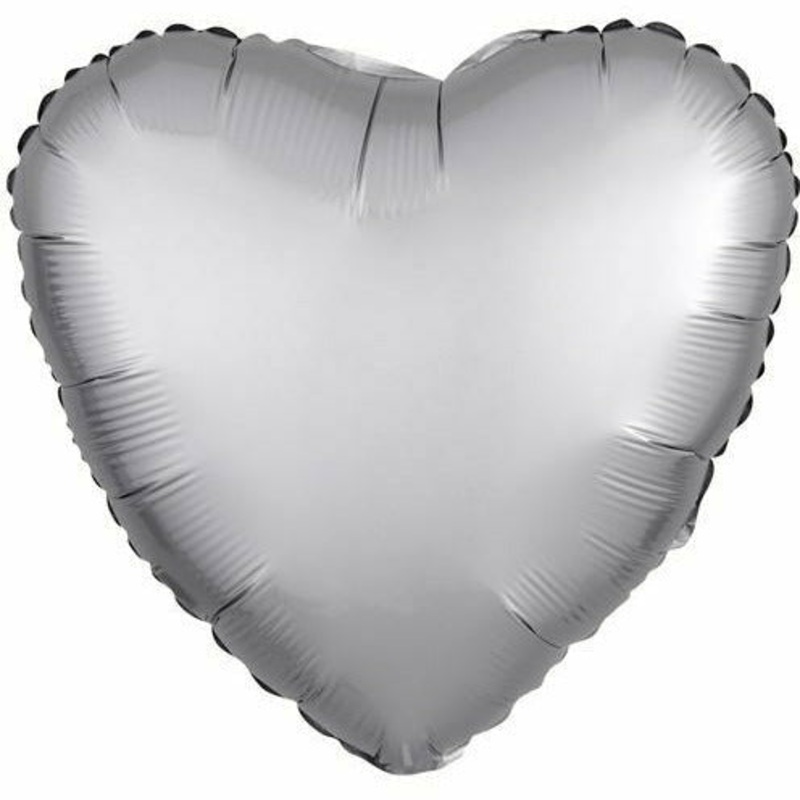026 17″ Platinum Heart Foil