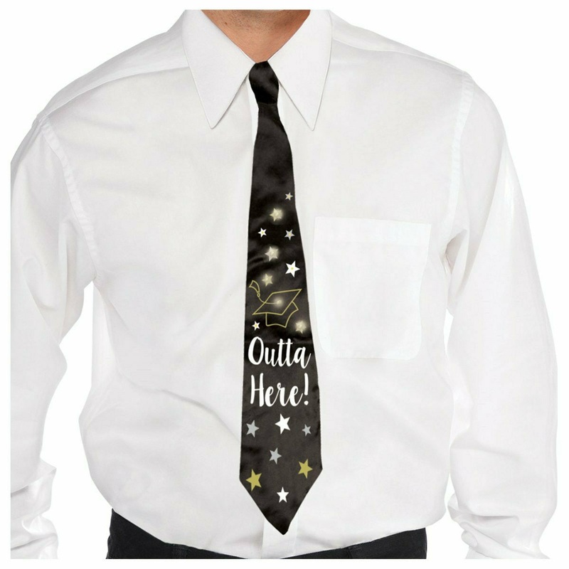 58 X 3.75 in. Graduation Polyester Light up Tie