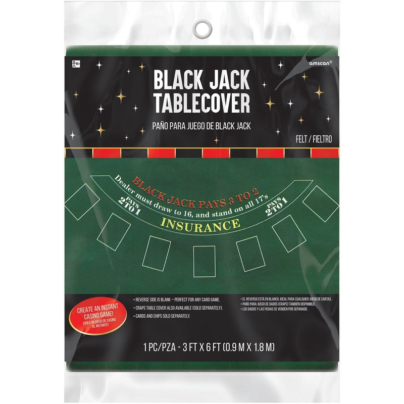 Black Jack Felt Game Board Tablecover
