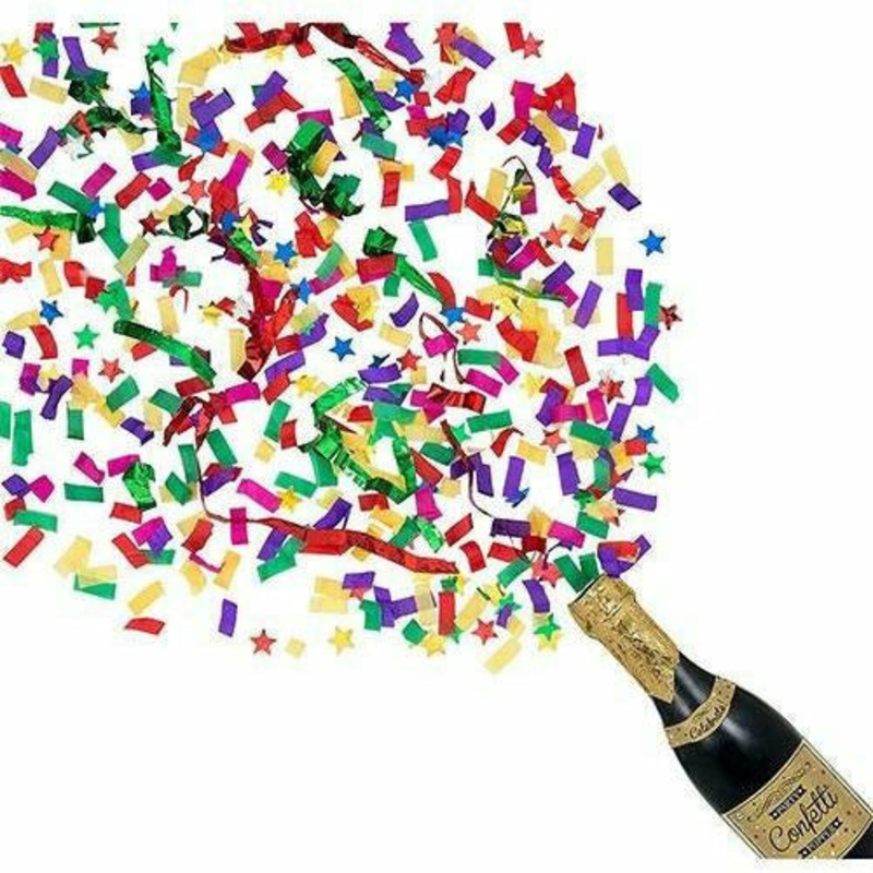 Champagne Bottle Confetti Popper