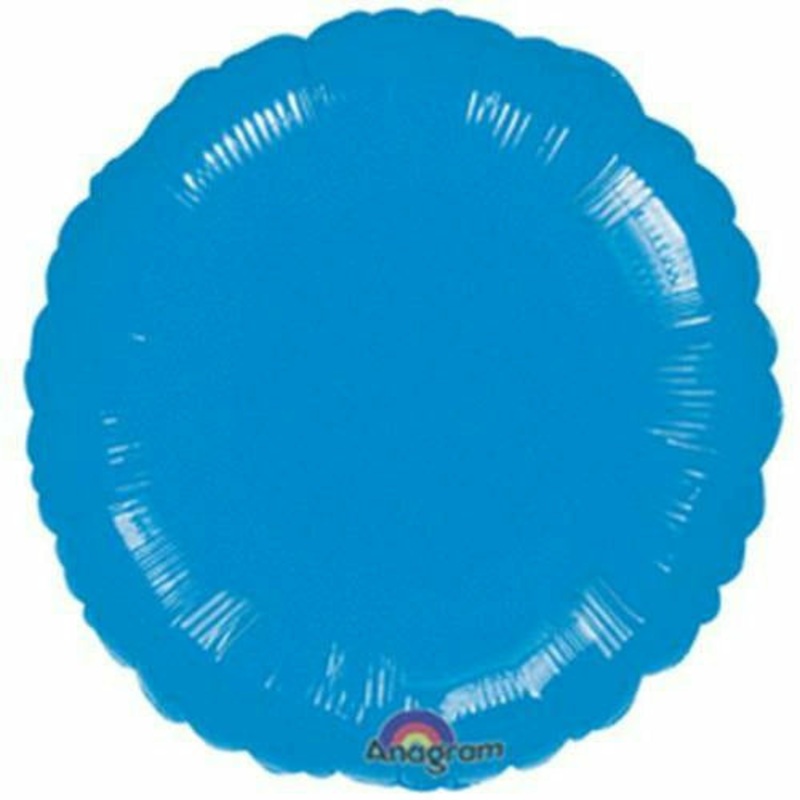 067 17″ Blue Metallic Circle Foil
