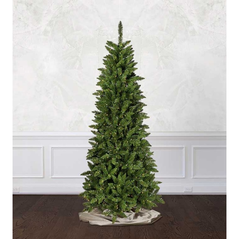 9′ Slim Nordica Fir Tree – LED ColorChange (Clearance)