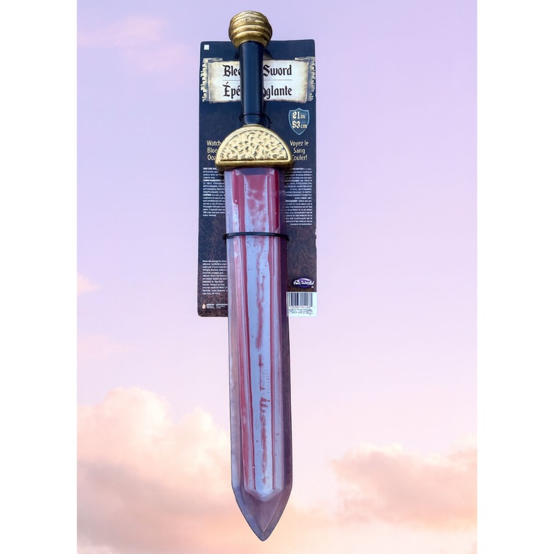 21″ Realistic Looking Plastic Bleeding Short Sword