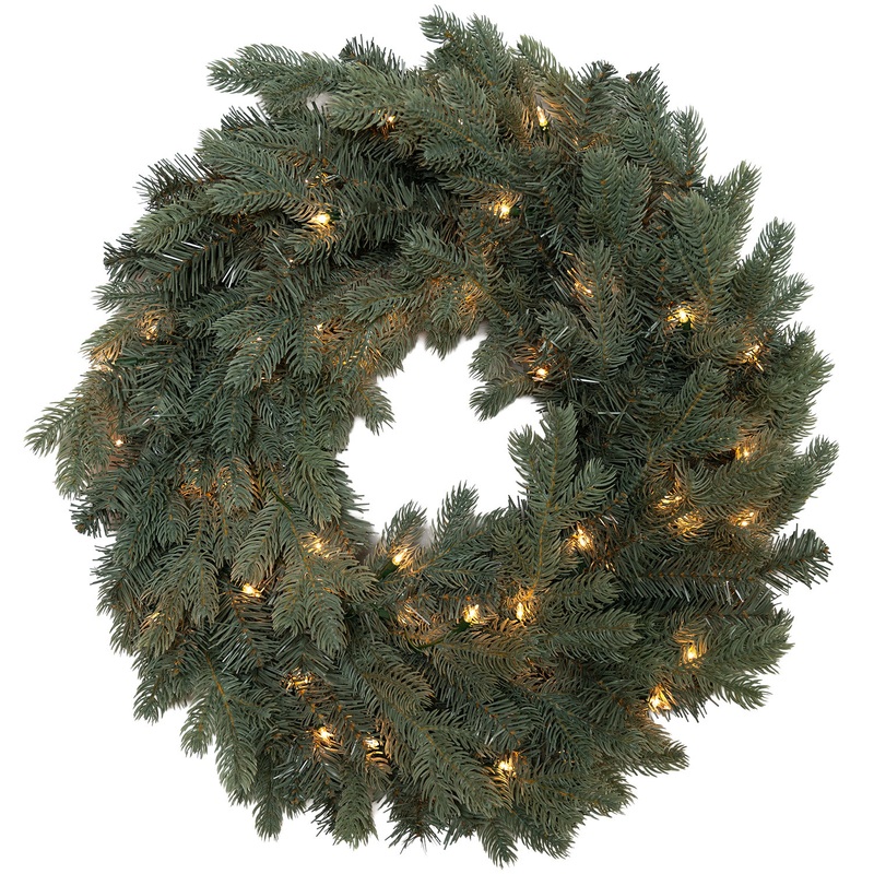 30″ Savoy Blue Spruce Wreath – ColorChange LED