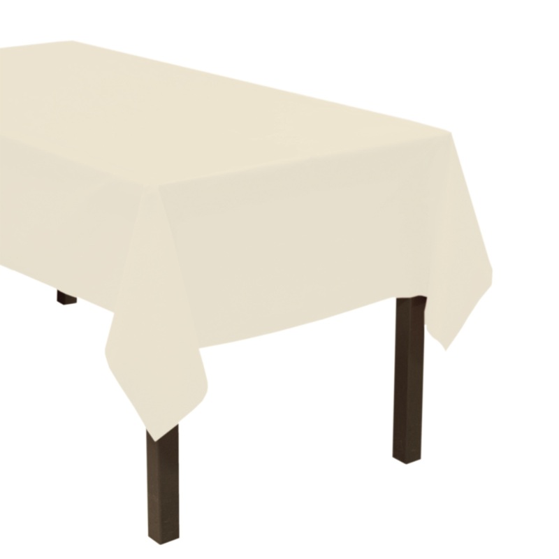 54 x 108 RECTANGULAR TABLE COVERS  IVORY