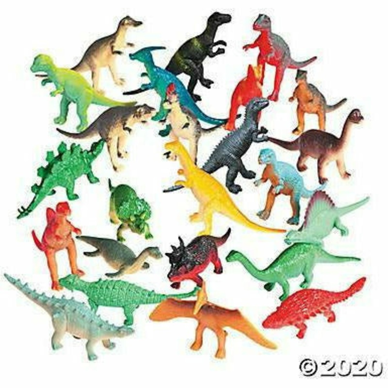 72 ct Assorted Vinyl Dinosaurs