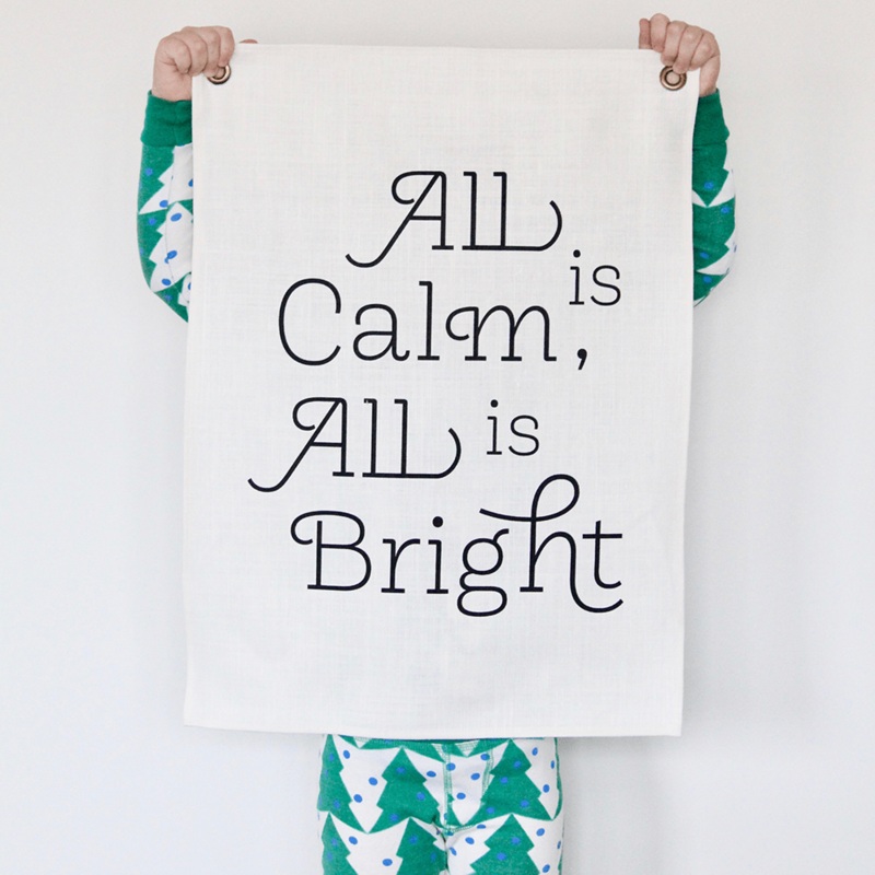 “All is Calm” Holiday Banner