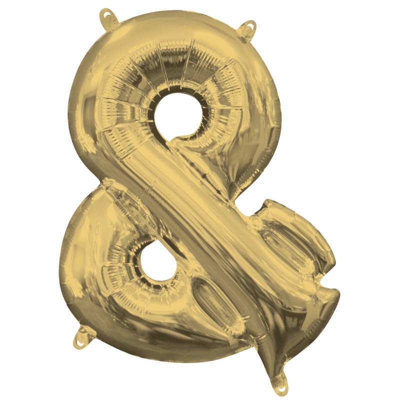 Symbol “&” White Gold Air Filled