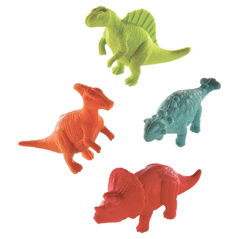 3D Dinosaur Erasers