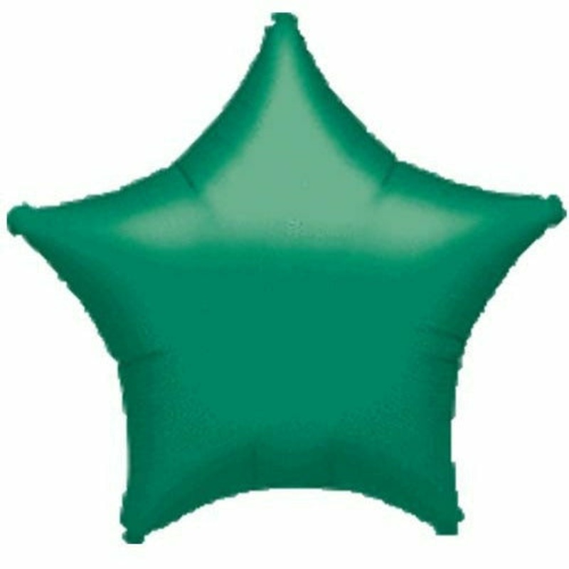 021 19″ Green Metallic Star Foil