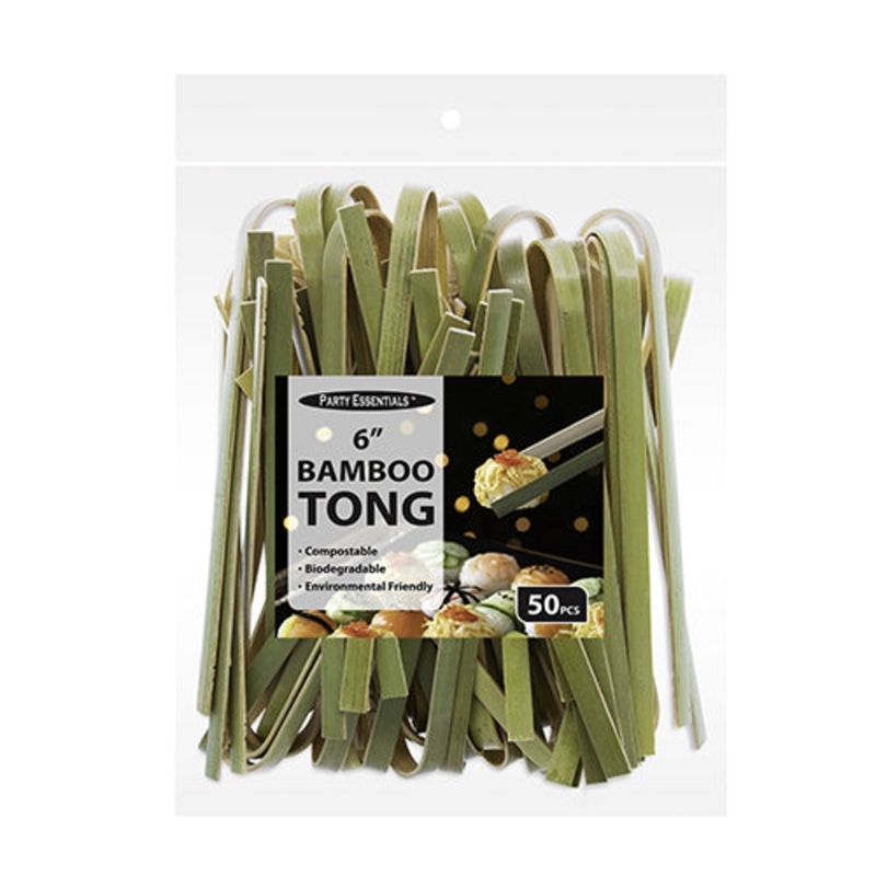 6″ Bamboo Tongs