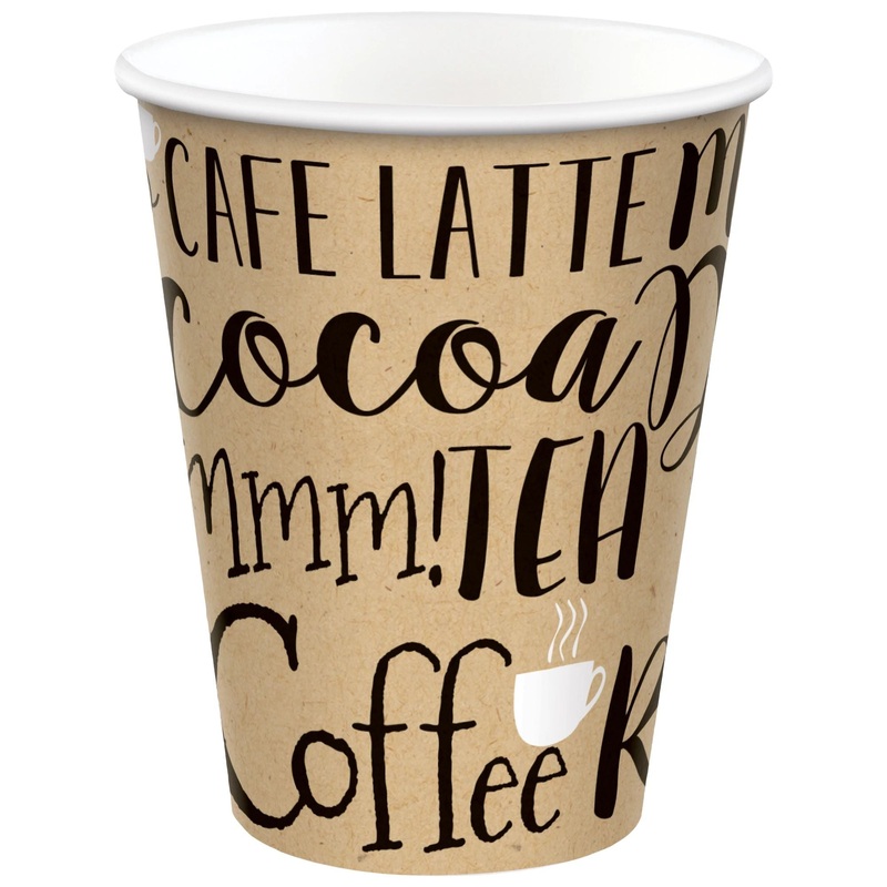 12 oz. Paper Cups, High Ct. – Kraft Coffee